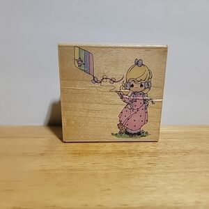 Stampendous Precious Moments Sending My Love 3×3 Rubber Stamp UQ001